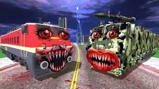 Army Train attack Haunted Train in Indian Bikes Driving 3d