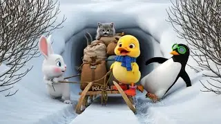 🐰🐤Roro, Dodo, and Kiki: Saving the Snowmobile in the Great Forest!