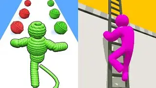 Rope Man Run VS Ladder Master Runner Max All Levels Gameplay Android,iOS NEW UPDATE