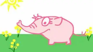 Der rosa Elefant hat Langeweile