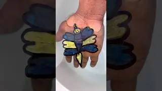 Amazing 😻 butterfly 🦋 drawing on hand #art #shorts #viral