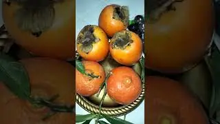 കാക്കി പഴം persimmon fruit👌 super tasty #sweetest #kakka fruit #kakki fruit #persimmonfruit  #fruit