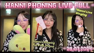 Hanni Phoning Live Full 2024.01.29 | Hanni NewJeans Phoning Live 29.01.2024 #newjeans #hanni