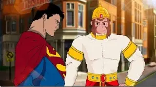Hanuman Vs Superman | When Superman Meets Hanuman #viral #trending #hanuman #video
