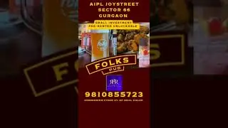 Small  Investment #AIPL Joystreet Sector 66 #Gurgaon Resale #Pre-Leased #Folks #Pub 9810855723 #roi
