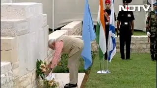PM Narendra Modi Visits Haifa, Pays Homage To Indian World War I Heroes