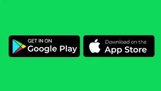Green Screen Playstore Appstore Download Button Animation | 4K | Global Kreators