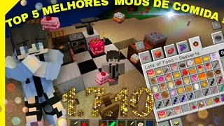 TOP 5 MODS DE COMIDA - MINECRAFT 1.7.10 (Lots of Food e mais!) 🍕🍩🍬🍿🍪