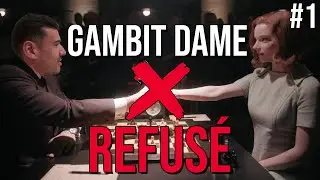 Gambit Dame Refusé #1 - Partie pédagogique - Echecs [Facile]