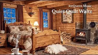 Cozy Winter Cabin Bedroom, Studio-Clean Solo Felt Piano for Relaxing, Reading, and Deep Sleep