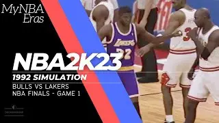 The Rematch (Magic vs Michael) MyNBA Eras Sim - 1992 NBA Finals Lakers vs Bulls Game 1
