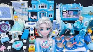 Ultimate Frozen Dream House Collection ❄️ ASMR Satisfying Unboxing Elsa Home Furniture Review Toys 🏰