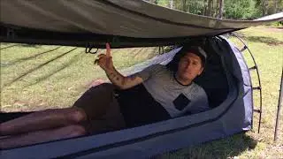 King Single Canvas Swag with Awning Features