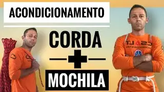 Como ACONDICIONAR uma CORDA e criar uma MOCHILA (suporte) para transportar