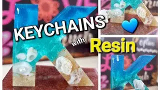 Learning Resin: Addicted with ocean vibe designs| #handmade #keychain #gifts #resin #thankyou