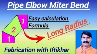 Elbow Miter Bend  | Long Radius Miter Bend | 3 pieces Miter Bend ||