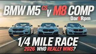 BMW M5 CS v M8 Comp v M5 Comp 1/4 MILE RACE – 2026