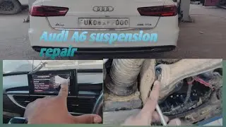 Audi A6 suspension repair/ Air susp: wheel change mood on