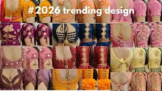 💯💃paithani blouse back neck design/ blouse design with matching sleeves/blouse design #trending 