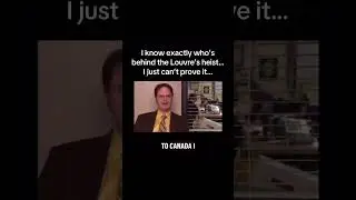 I know who robbed the Louvre #heist #louvre #museum #dwightschrute  #robbery #bogrant #comedian