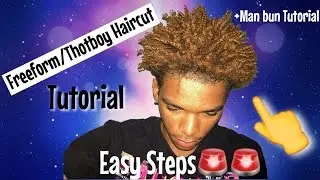 HOW TO: Freeform Dread/ Thotboy Haircut/ Man bun Tutorial !