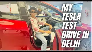 My First Tesla Test Drive in AeroCity, Delhi, India #teslainIndia #Tesla  #elonmusk #teslainindia