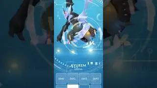 SHINY KYUREM MAXED AND FUSED 😍🔥❄️⚡️ #shorts #pokemon #pokemongo #shiny #fusion #kyurem #rare