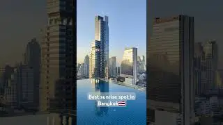 Sunrise at Amara Bangkok Hotel #music #love #travel #beach #bangkok #infinitypool