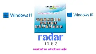Homoeopathic Radar 10.5.3 install in windows 10/11 Bangla