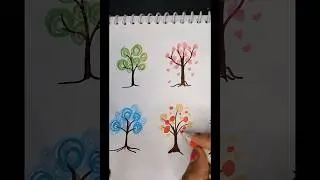 easy tree drawing #tree drawing beginner #tree idea drawing #sabse aasan tarika se tree banana sikhe