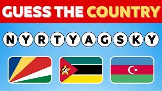 99% CAN'T GUESS THESE SCRAMBLED COUNTRIES! 🌍 - Extreme Geography Challenge - QUIZIC