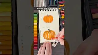 How to elevate art w color theory | colored pencil tutorial #colortheory #coloring #pumpkin #art