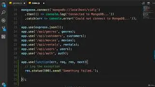 Node.js #135 - Express Error Middleware [By Mosh Hamedani]