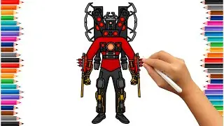 HOW TO DRAW NEW TITAN SPEAKERMAN UPGRADED | Skibidi Toilet Comosix Multiverse New Coloring Pages