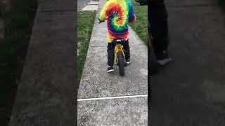 Learning to ride a two wheeler without training wheels