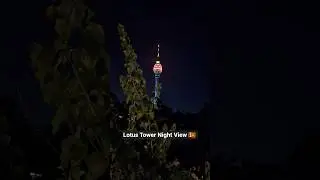 Lotus Tower at Night 🇱🇰 #srilanka #lotustower #nightlife
