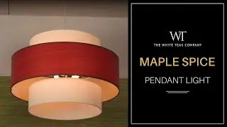MAPLE SPICE PENDANT LIGHT | White Teak