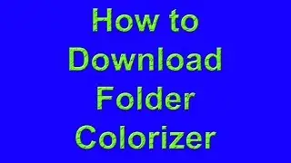 how to download folder colorizer free
