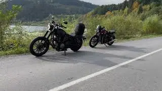 Triumph Street Twin and Yamaha Bolt🏍😎