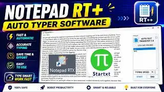 Notepad RT+ Auto Typer Software | Auto Typer Software for Notepad RT | Notepad Rtx Auto Typer