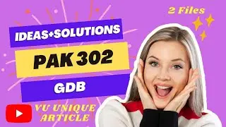 PAk302 GDB 1 Solution 2024 / PAK302 GDB 100%  Solution Spring 2024/ PAK302 spring 2024