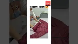 jacket to pillow fold #shorts #youtubeshorts #shortvideo #viral #trending #reels #cute #motivation