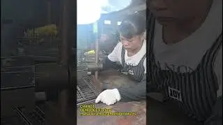 Factory working vlog: welding metal wire mesh frame for kitchen storage shelf, bathroom shelf#chance