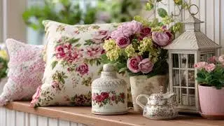 DIY Rustic Farmhouse Spring Decor ~ Elegant Country Cottage Ideas