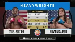 LUTA COMPLETA DE Tyrell Fortune VS Giovanni Sarran BELLATOR 271