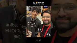 Cute 🥰 fan moment with Ahaan 🥰#aneetpadda #ahaanpanday #love #saiyaarasong #couplestatus #shorts