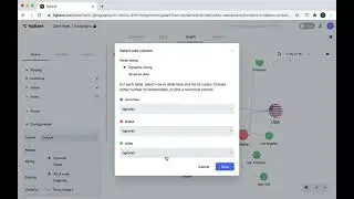 Visualize node size based on data