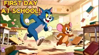 Tom & Jerry |  Go to School 🏫 |  Fun Kids Story | A small mouse, a big lesson.