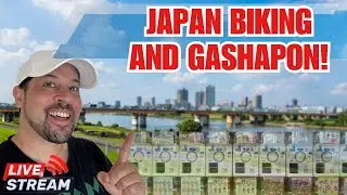 (LIVE) Cycling in Japan - Koshigaya to Misato & Gashapon!