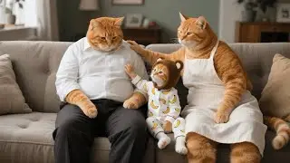 Papa Cat Loses His Job&mdash;But Ginger Kitten and Mama Cat Are There to Comfort Him 💼❤️